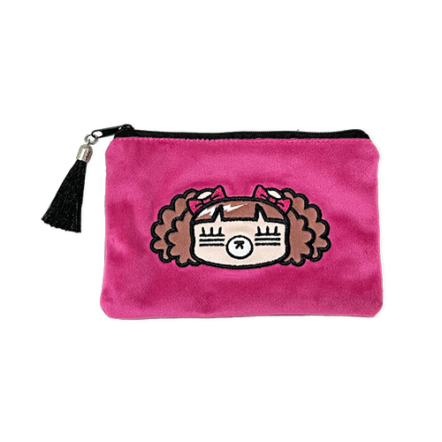 ベロアれ子ちゃんポーチ